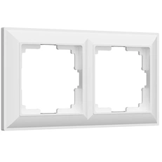 Изображение Рамка на 2 поста Fiore (белый) W0022201