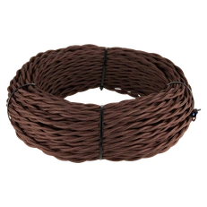 Изображение Ретро кабель витой 2х2,5 (коричневый) 50 м W6452614